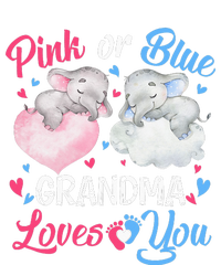 Pink Or Blue Grandma Loves You Elephants-baby Gender Reveal Sustainable Beanie