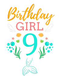 9th Birthday This Mermaid Is 9 Years Old Womens California Wash Sweatshirt