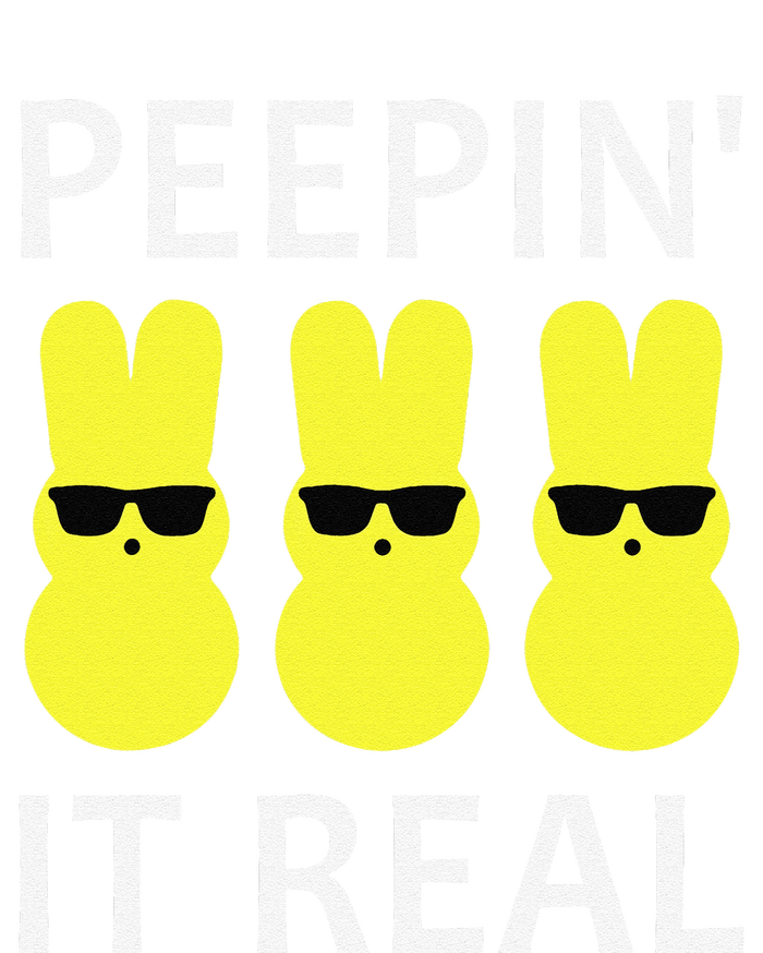 Funny Peepin It Real Happy Easter Bunny T-Shirt