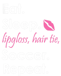 Funny Lipgloss, Hair Tie, Eat, Sleep and Soccer Kids Long Sleeve Shirt