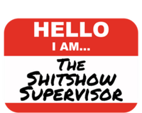 Shitshow Supervisor Funny Manager And Supervisor Women's Tri-Blend 3/4-Sleeve Raglan Shirt