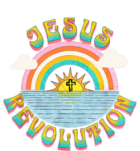 Jesus Revolution People Retro Sun Rainbow Christian Faith T-Shirt