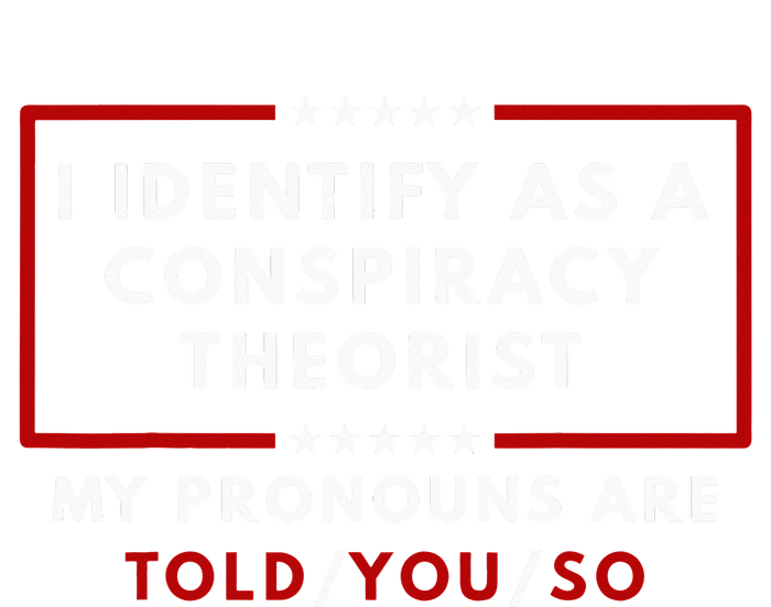 I Identify As A Conspiracy Theorist My Pronouns Are Told Poster