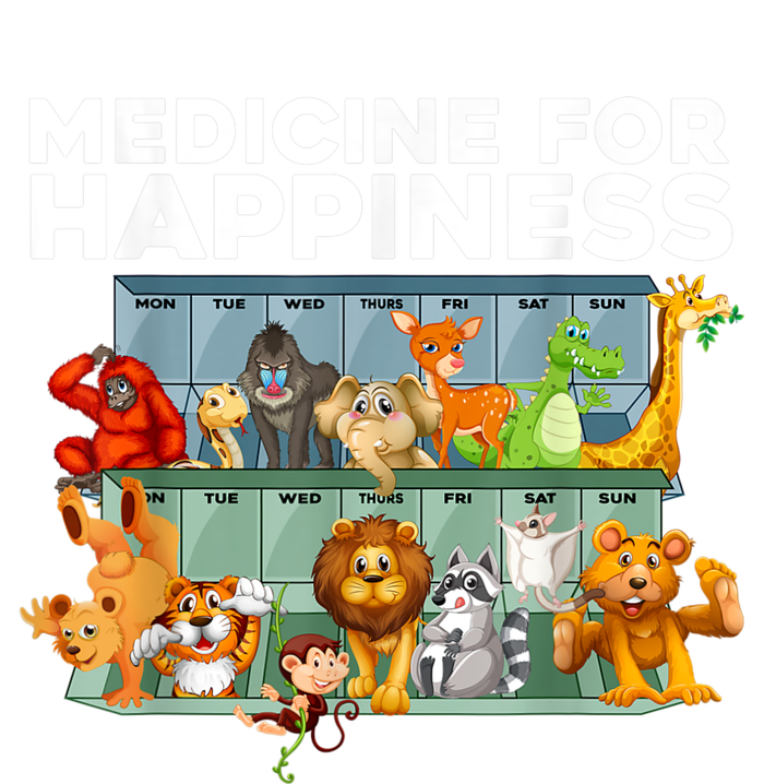 Medicine For Happiness Wildlife Animal Rescue Zoo Animal T-Shirt