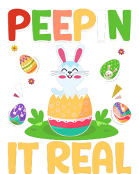 Happy Easter Day Peepin It Real Funny Easter Gift T-Shirt