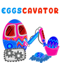 Funny Eggscavator Cute Excavator Easter Lovers Gift T-Shirt