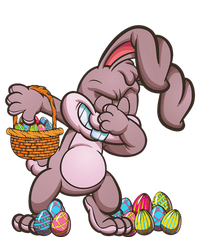 Funny Happy Easter Dabbing Bunny Basket Eggs T-Shirt