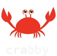 I'm Feeling A Little Crabby Funny Cartoon Crab Canvas