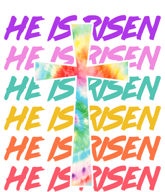 Easter He Is Risen Tie Dye Cross Women's T-Shirt