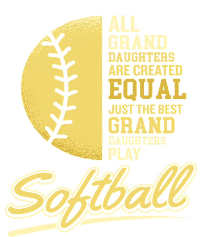 Softball Pitcher Hitter Catcher My Granddaughter Plays Softball Design For Grand Women's V-Neck T-Shirt