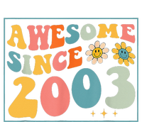 20th Birthday Gifts Awesome Since 2003 20 Years Old Groovy Women's Crop Top Tee