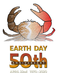 Earth Day 50th Anniversary Beach Crab Surf Sand Silhouette Tank Top