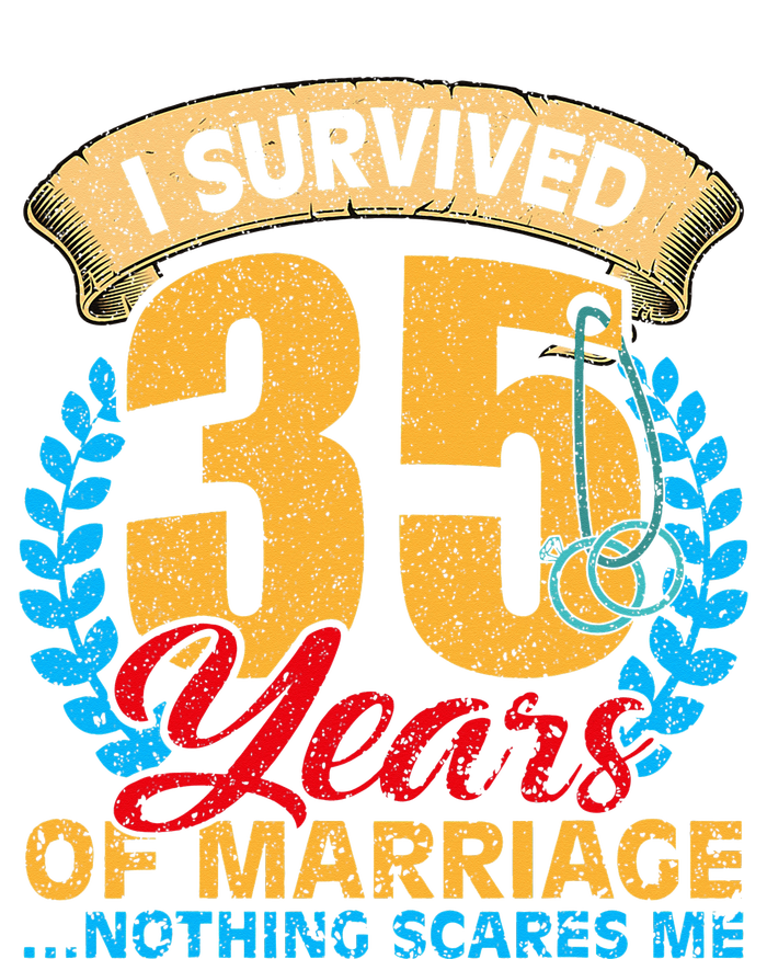 Couples Married for 35 years Funny 35th wedding anniversary Tank Top