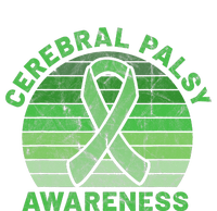 CP Green Ribbon Retro Sunset Cerebral Palsy Awareness Legacy Cool Fit Booney Bucket Hat