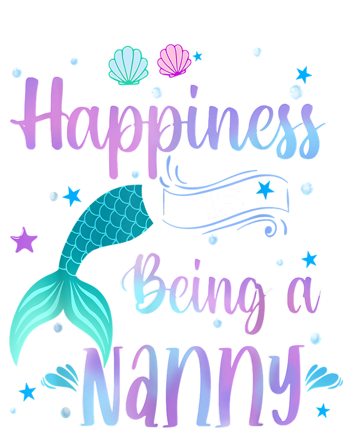 Mermaid Mom Happiness Is Being A Nanny Premium T-Shirt