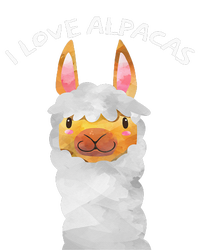 Smiling Alpaca Face I Love Alpacas Cute T-Shirt