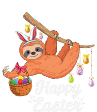 Happy Cute Sloth With Bunny Ears Egg Hunting Easter Sloth T-Shirt