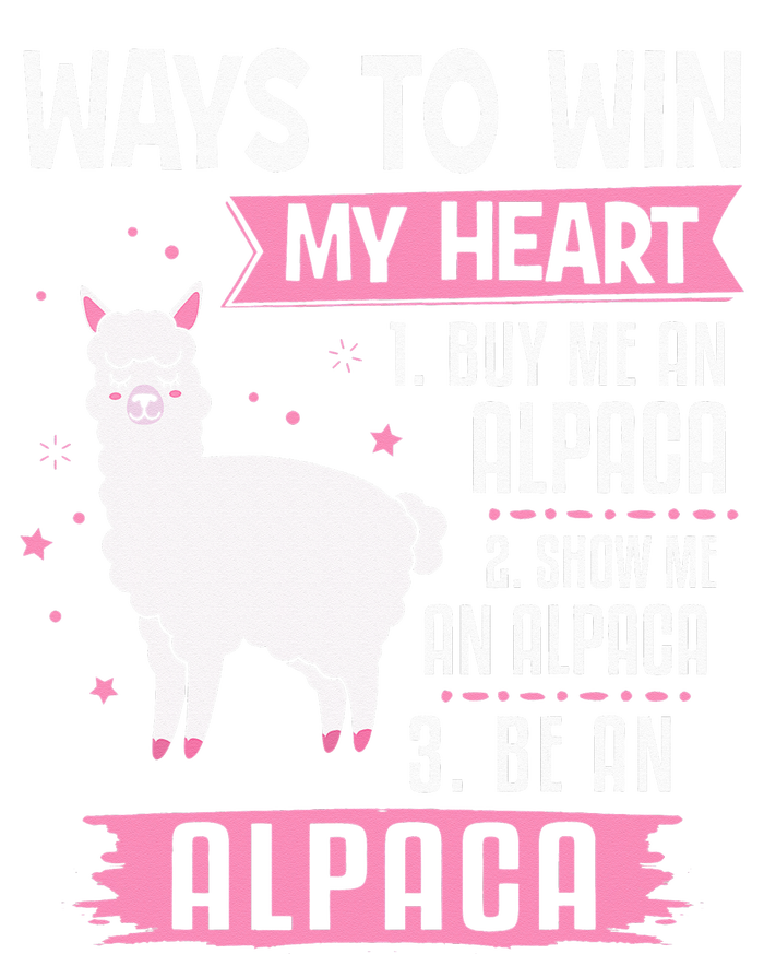 Ways To Win My Heart Be An Alpaca - I Love Alpacas Funny Women's V-Neck T-Shirt