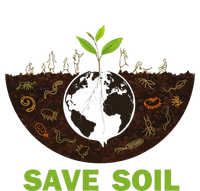 Save Earth Save Soil Movement Cute World Soil Day Kids Hoodie