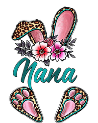 Nana Bunny Ears Easter Day Cute Leopard Print Floral Baby Bodysuit