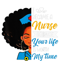 Black Woman Nurse Afro Retro Cool Black History Month Gift T-Shirt