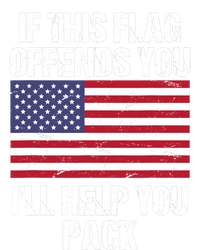 If This Flag Offends You I'll Help You Pack Design Veteran T Kids Tie-Dye T-Shirt