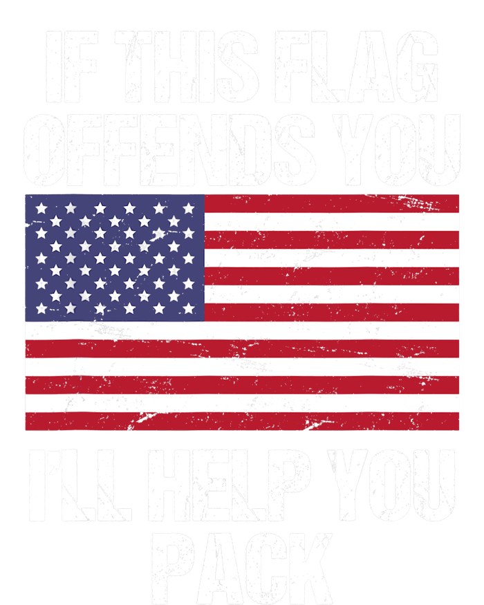 If This Flag Offends You I'll Help You Pack Design Veteran T Kids Tie-Dye T-Shirt