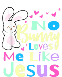 No Bunny Loves Me Like Jesus Jesus Loves Me Easter Mesh Reversible Basketball Jersey Tank