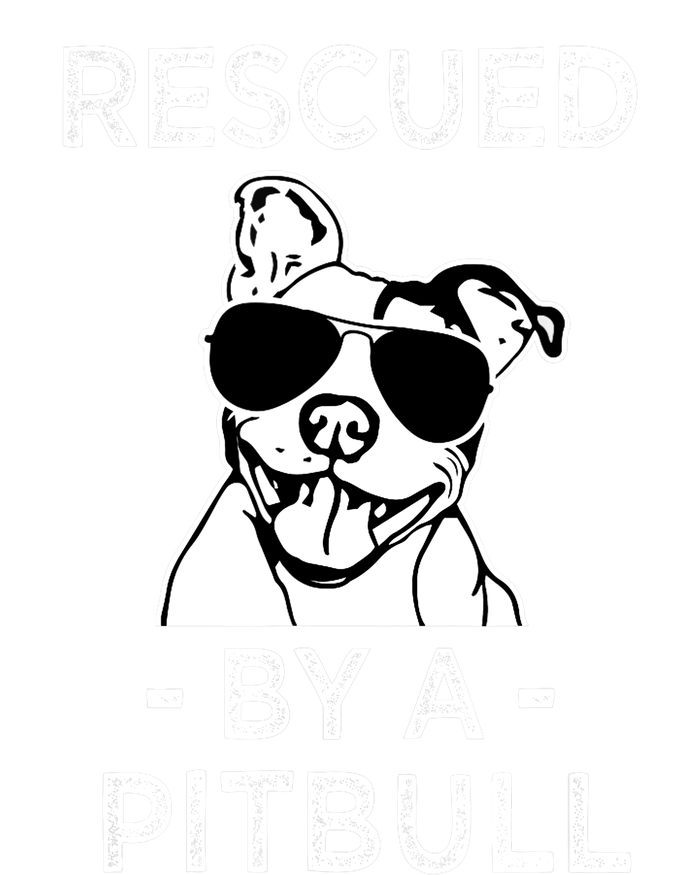 Rescued by my Pitbull Dog funny saying T-Shirt