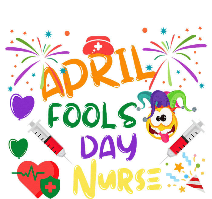 Funny April Fool's Day for Nurse Pom Pom 12in Knit Beanie