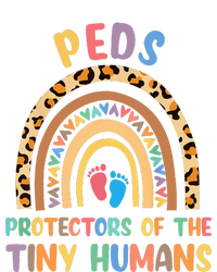 J8w0 Peds Protectors Of Tiny Humans Rainbow Pediatrics Nurse T-Shirt