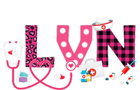 LOVE Stethoscope Nurse Life Valentine Day Gifts LVN Pajama Set