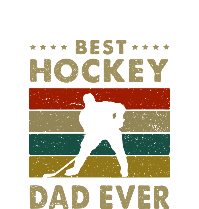 Best Hockey Dad Ever Vintage Hockey Father's Day Gift USA-Made Snowflake Beanie