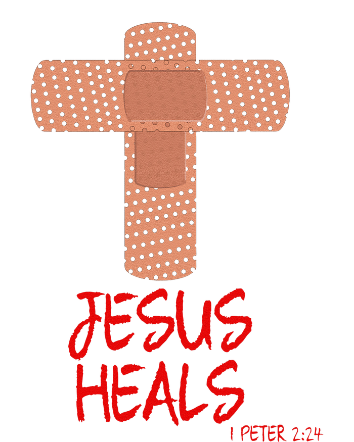 JESUS HEALS Christian God Church Nurse RN Easter Gift T-Shirt