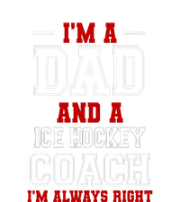 Ice Hockey Coach I'm Always Right Father's Day Gift Kids Long Sleeve Shirt