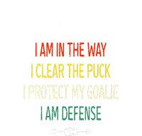 I Protect My Goalie I Am Defense Funny Ice Hockey Father's Day Gift Tote Bag