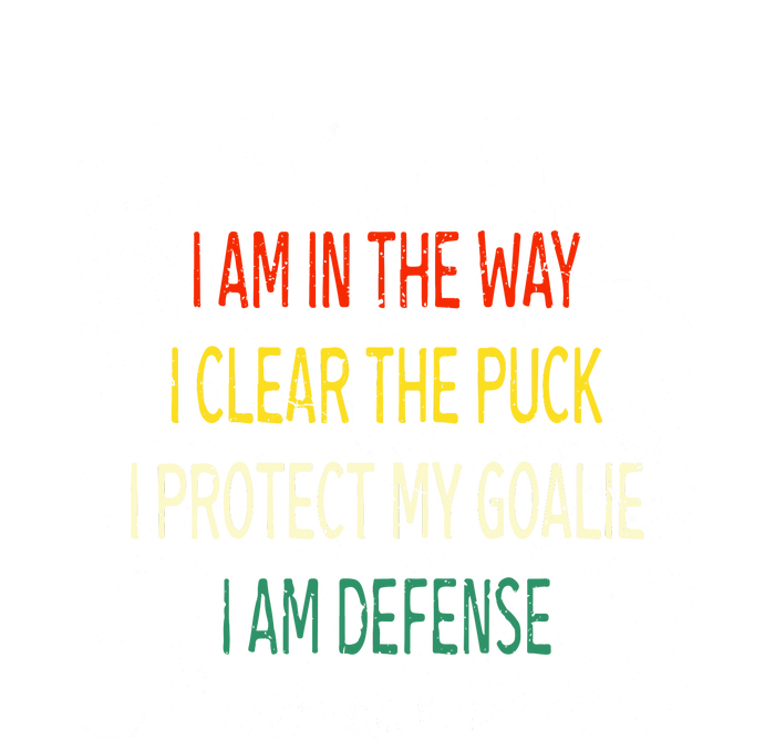 I Protect My Goalie I Am Defense Funny Ice Hockey Father's Day Gift Tote Bag