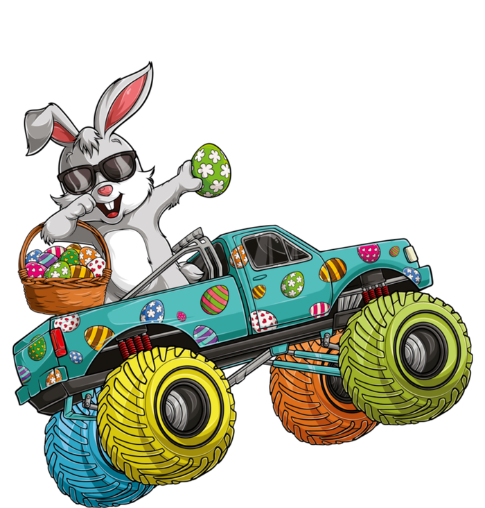 Dabbing Bunny Happy Easter Monster Truck Lovers Pom Pom 12in Knit Beanie