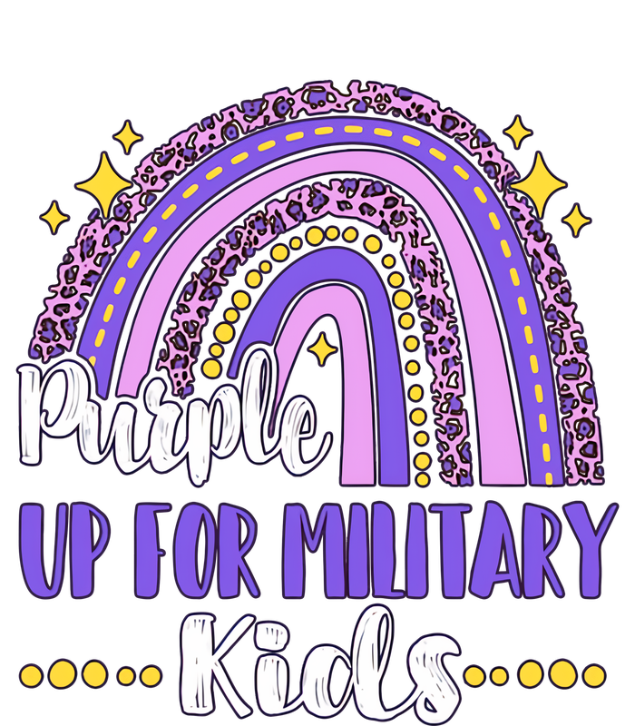 Purple Rainbow Military Child Purple Up For Military Child Military Mom Magnet