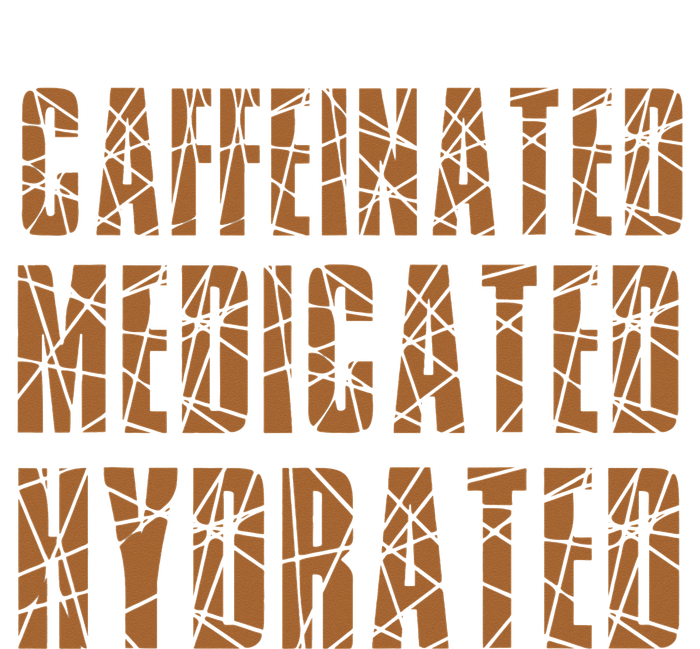 Cool Nurse Teacher Say Caffeinated Medicated Hydrated Funny Kids Long Sleeve Shirt