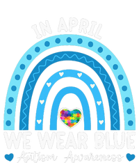 Puzzle Rainbow In April We Wear Blue Autism Awareness Month Women's T-Shirt