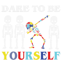 Dare To Be Yourself Autism Awareness Skeleton PosiCharge RacerMesh Polo