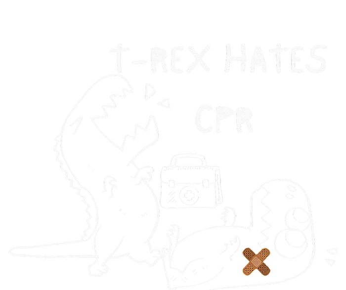 T-Rex Hates CPR Dinosaurs Funny Nurse Sustainable Bucket Hat