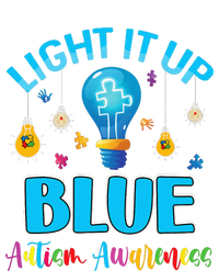 Light Up Blue Autism Awareness Puzzle For Mom Tall T-Shirt