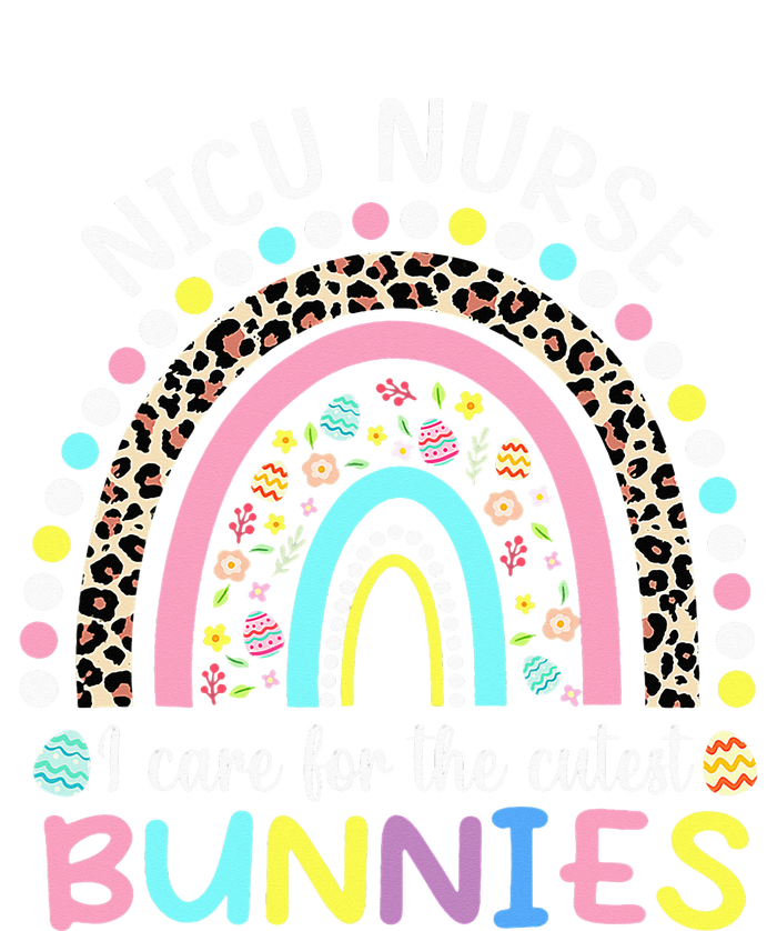 Rainbow I Care For The Cutest Bunnies NICU Nurse Easter Day Toddler Sweatshirt