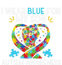 funny I Wear Blue For My Son Autism Awareness T-Shirt