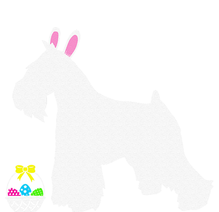 Miniature Schnauzer Easter Bunny Dog Silhouette Cooling Performance Long Sleeve Crew