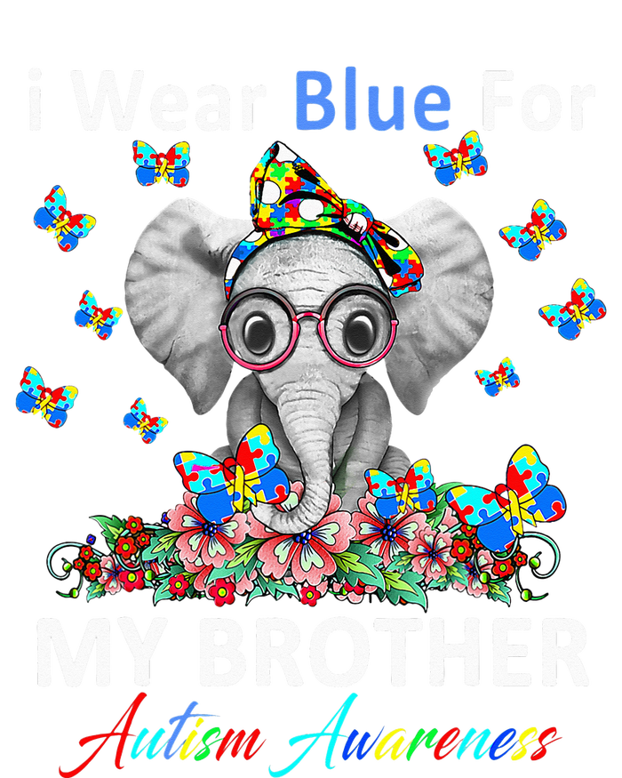 april I Wear Blue For My Brother Autism acceptance Toddler Zip Fleece Hoodie