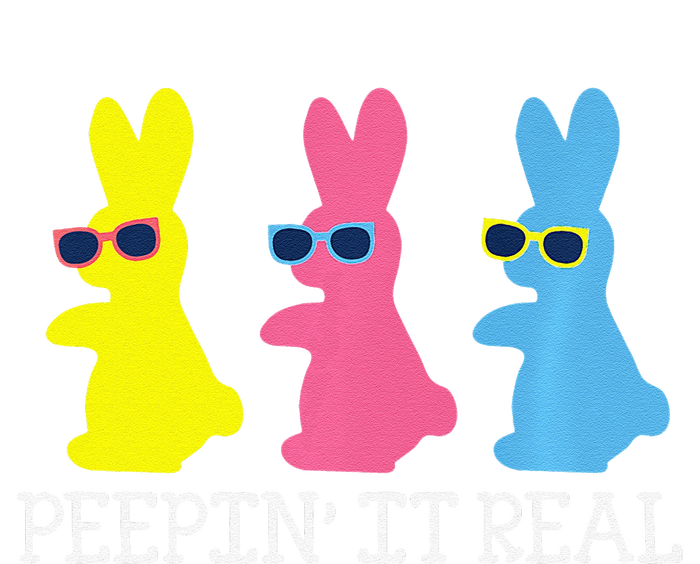 Peepin' It Real Colorful Easter Bunny Cool Gift Tall Long Sleeve T-Shirt