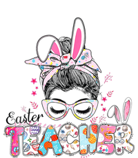 Bunny Messy Bun Easter Teacher Easter Day Girl Wo Cooling Performance Long Sleeve Crew